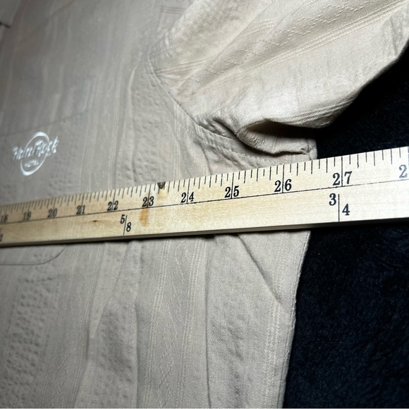 Hard Rock Hotel Cancun Button Up Shirt Men's Size 2XL Beige - Picture 5 of 14